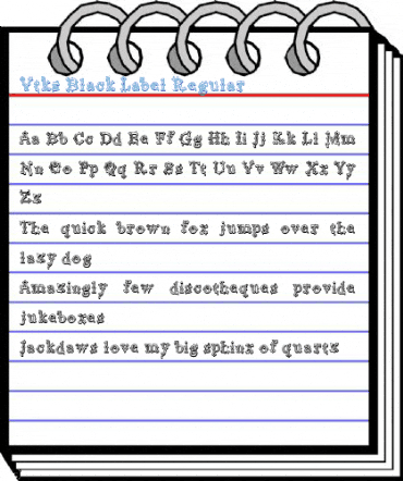Vtks Black Label Regular Font