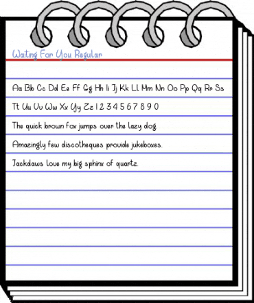 Waiting For You Regular Font