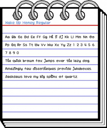 Wake Up Honey Regular Font