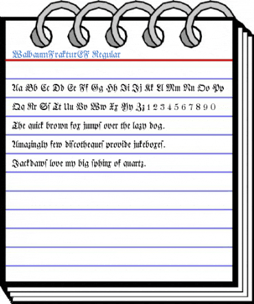 WalbaumFrakturEF Regular Font