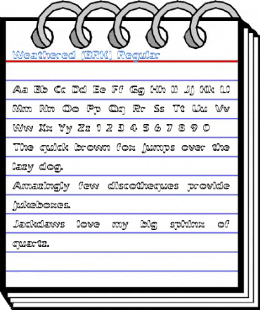 Weathered (BRK) Regular Font