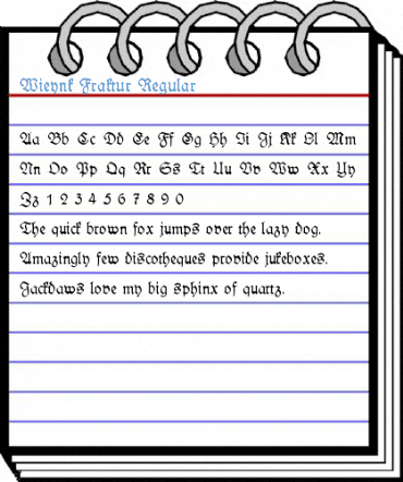 Wieynk Fraktur Regular Font
