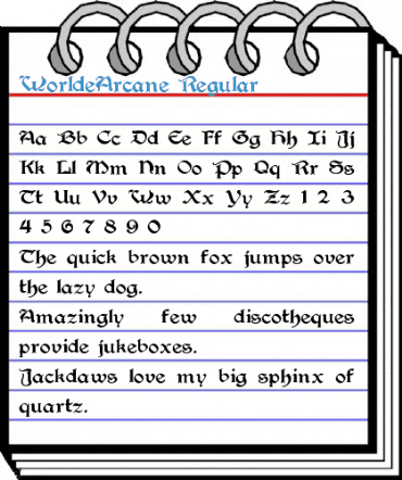 WorldeArcane Regular Font
