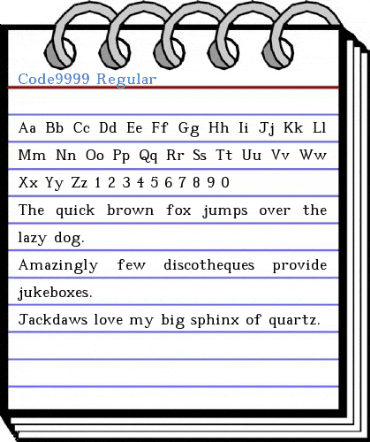 Code9999 Regular Font