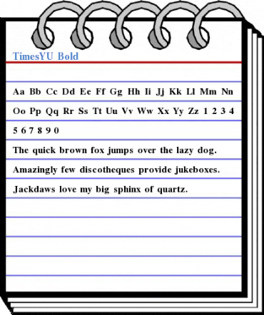 TimesYU Bold Font