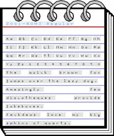 Z001-ROM? Regular Font