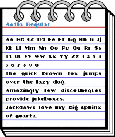 Aafia Regular Font