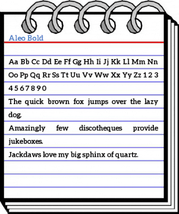 Aleo Bold Font