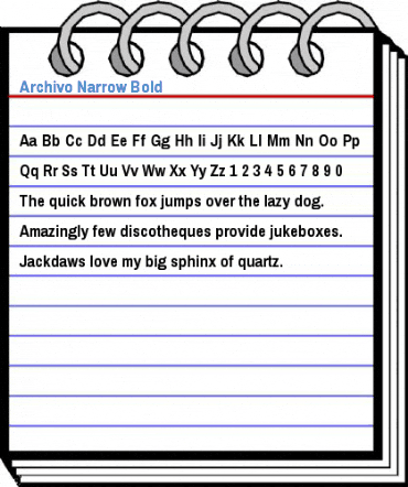 Archivo Narrow Bold Font