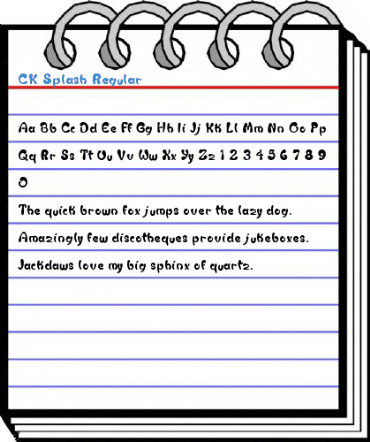 CK Splash Regular Font