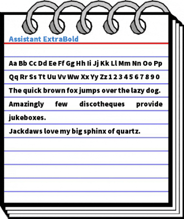 Assistant ExtraBold Font