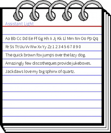 Assistant Light Font