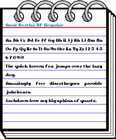 Aunt Bertha NF Regular Font