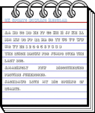 CK Sports Bowling Regular Font