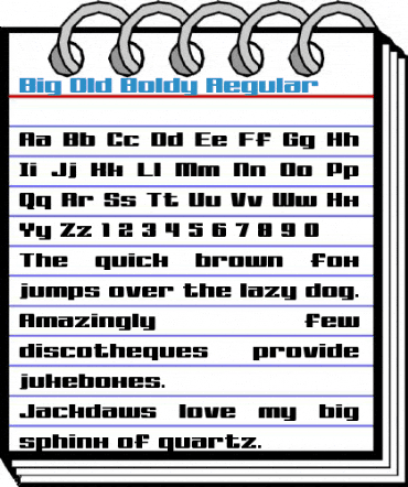 Big Old Boldy Regular Font