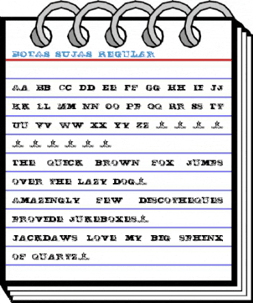 BOTAS SUJAS Regular Font