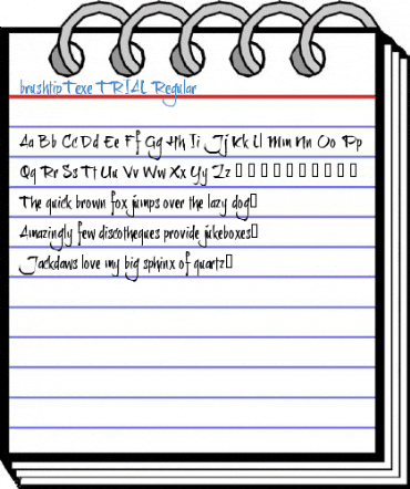 brushtipTexe TRIAL Regular Font
