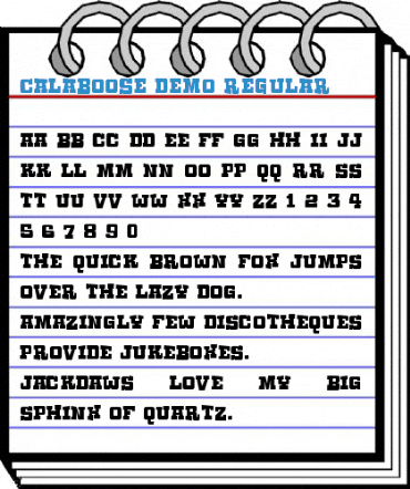 Calaboose DEMO Regular Font
