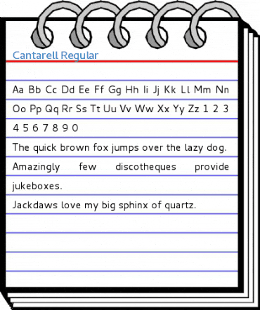 Cantarell Regular Font