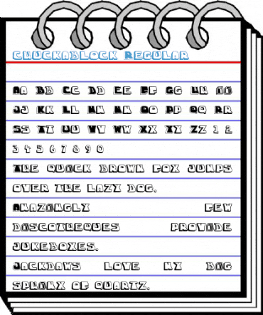 chuckablock Regular Font