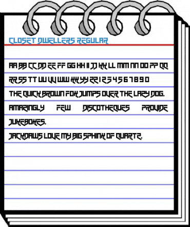 Closet Dwellers Regular Font