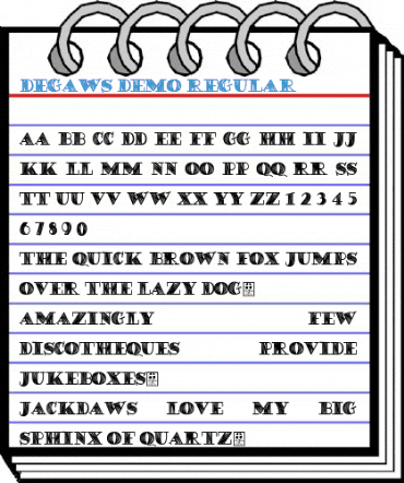 DEGAWS Demo Regular Font