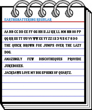 Earthshattering Regular Font