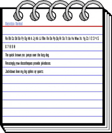 Enfatica Normal Font