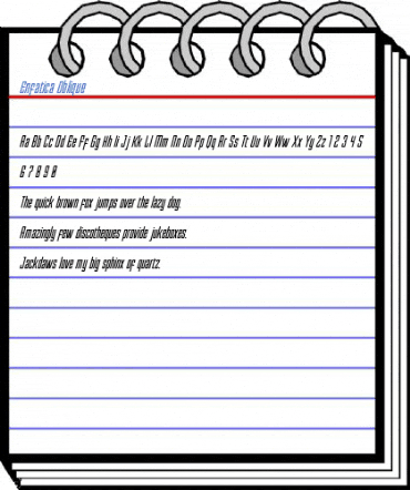 Enfatica Oblique Font