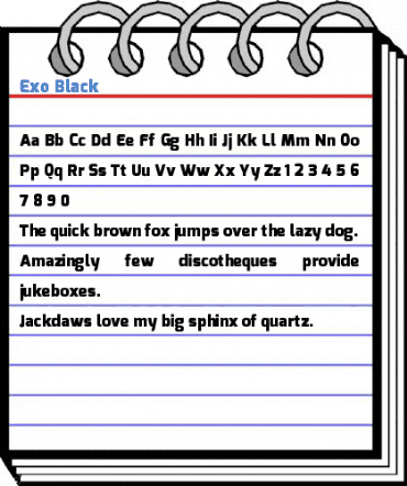 Exo Black Font