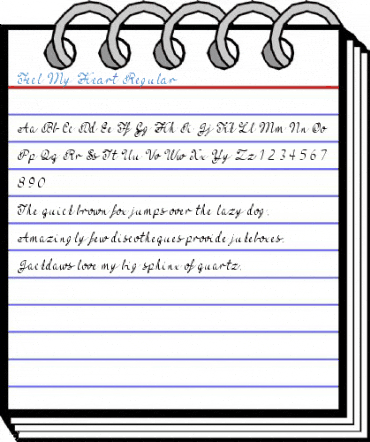 Feel My Heart Regular Font