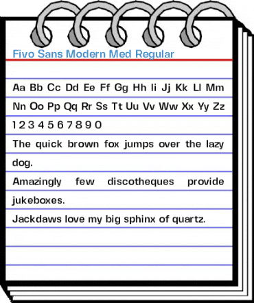 Fivo Sans Modern Med Regular Font