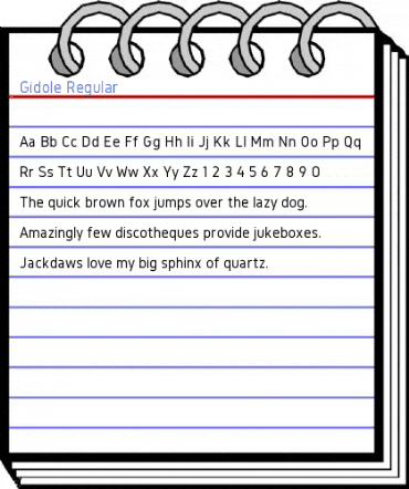 Gidole Regular Font