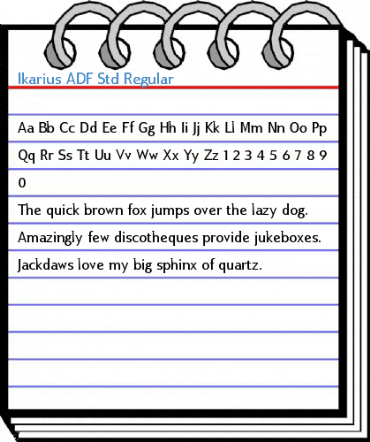 Ikarius ADF Std Regular Font