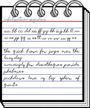 Infatuation Regular Font