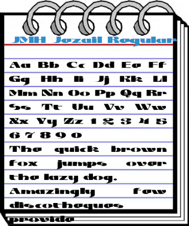 JMH Jezail Regular Font