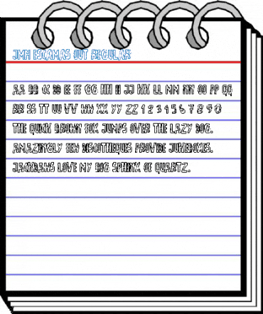 JMH Escamas Out Regular Font