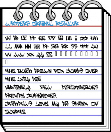 Writers original Font