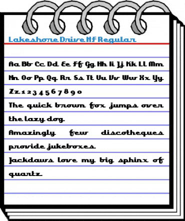 Lakeshore Drive NF Regular Font