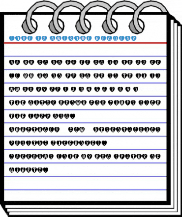 Love Is Awesome Regular Font
