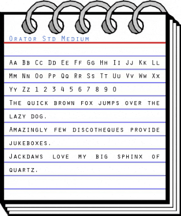 Orator Std Medium Font