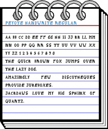 Peyote Handwrite Regular Font