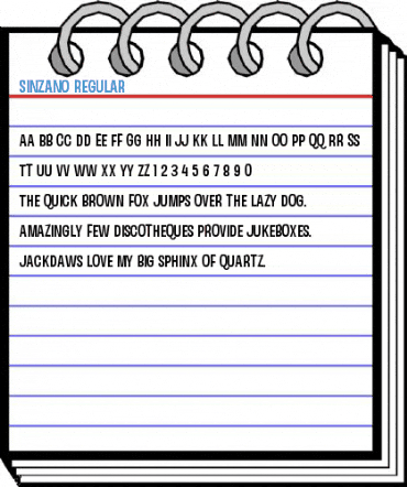 Sinzano Regular Font