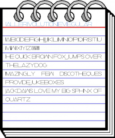 Taller  Evolution Rev Regular Font