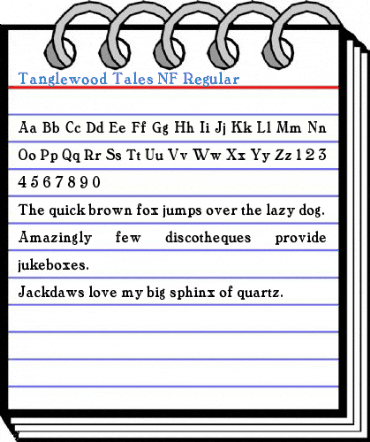 Tanglewood Tales NF Regular Font