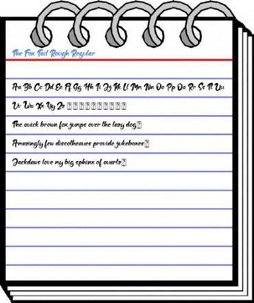 The Fox Tail Rough Regular Font