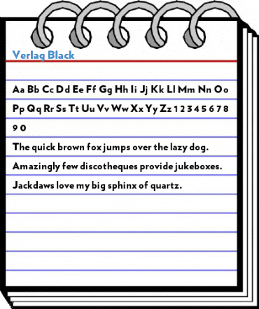 Verlag Black Font