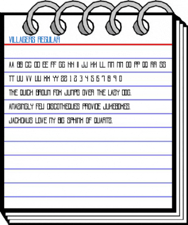 Villagers Regular Font