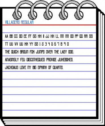 Villagers Regular Font