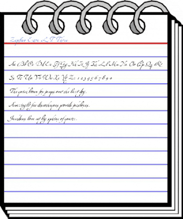 Zapfino Extra LT Three Font